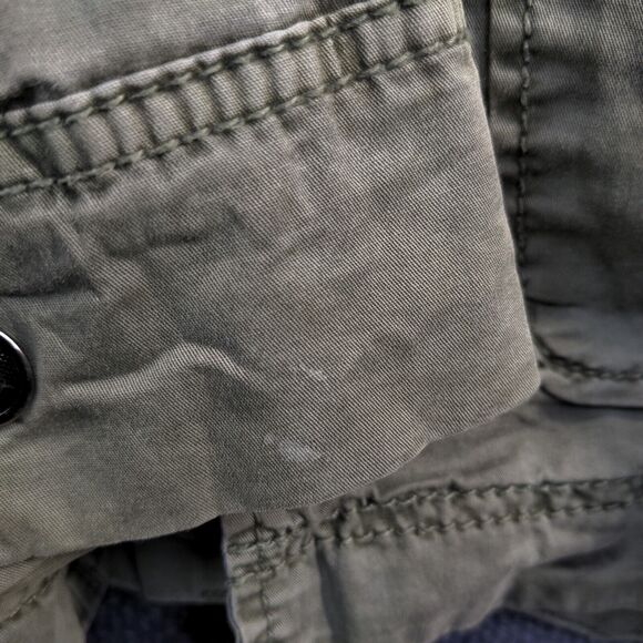 Marrakech Women's Full Zip Military Utility Jacket Green XS Long Sleeve Pockets - Picture 5 of 13